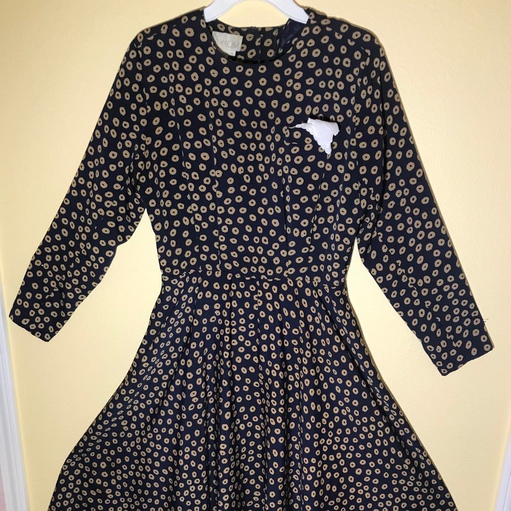 Vintage Maxi-Dress with Sleeves and pockets- SUPER CUTE
